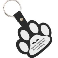 Paw Shaped Keychain - Opaque