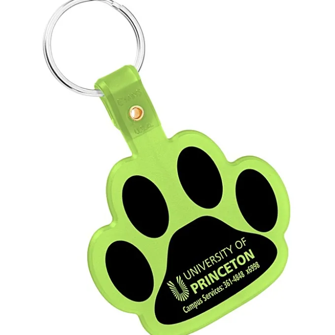 Paw Shaped Keychain - Translucent