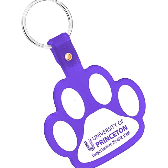 Paw Shaped Keychain - Translucent