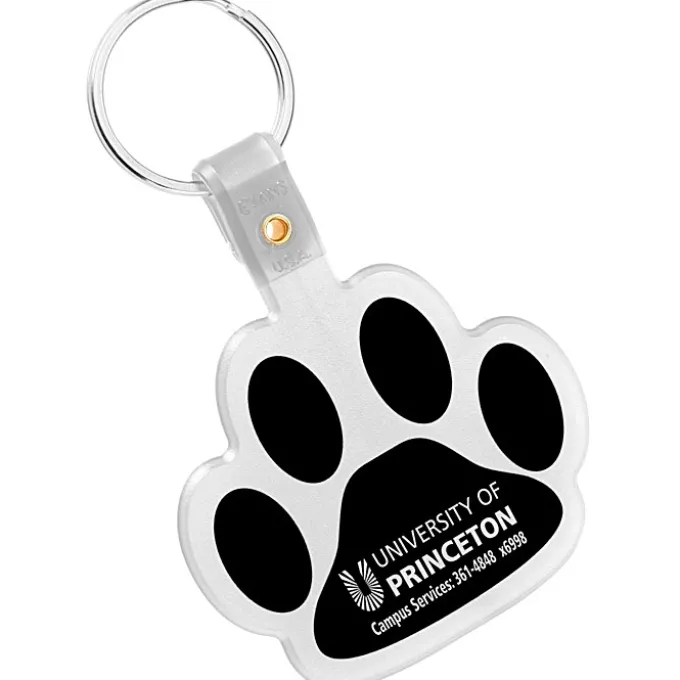 Paw Shaped Keychain - Translucent