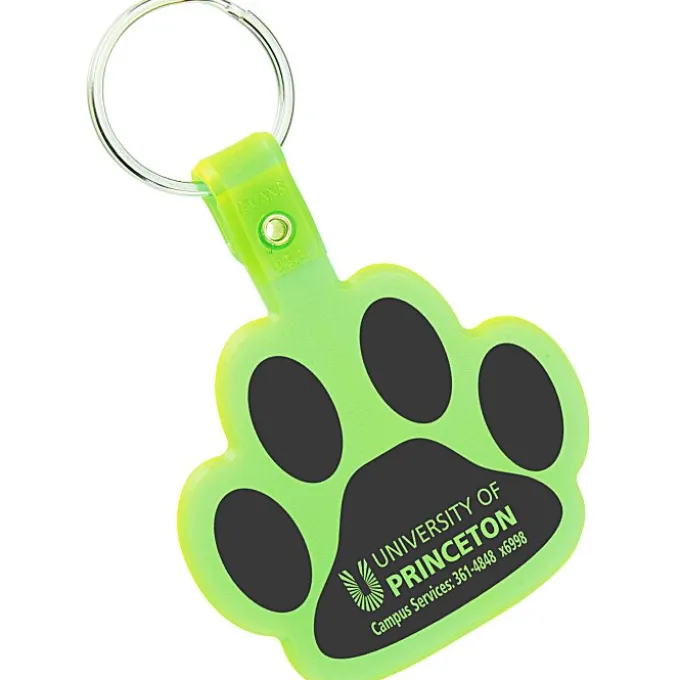 Paw Shaped Keychain - Translucent