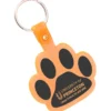 Paw Shaped Keychain - Translucent - 24 hr