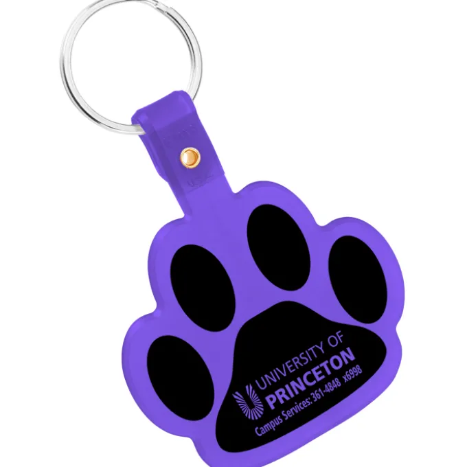 Paw Shaped Keychain - Translucent - 24 hr