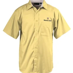 Peached Fine Line Short Sleeve Twill Shirt - Men's