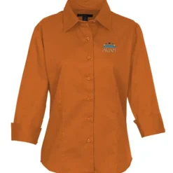 Peached Fine Line Twill Shirt - Ladies'