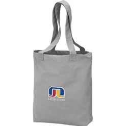 Peached 12-oz Cotton Tote - Embroidered