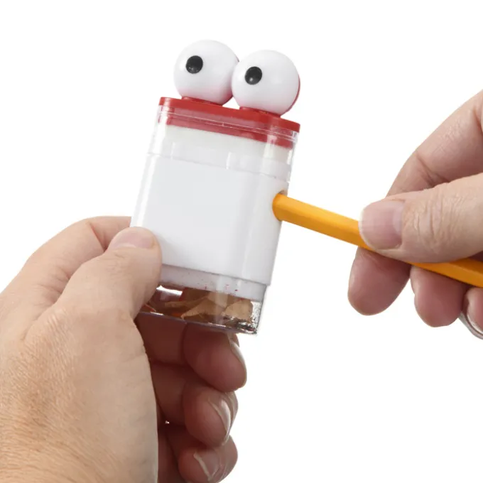 Pencil Sharpener with Eraser - Googly Eyes