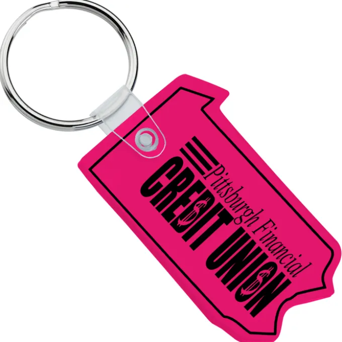 Pennsylvania Soft Keychain - Translucent