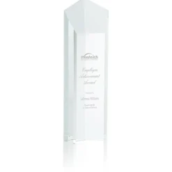 Pentagon Crystal Tower Award - 10 inches
