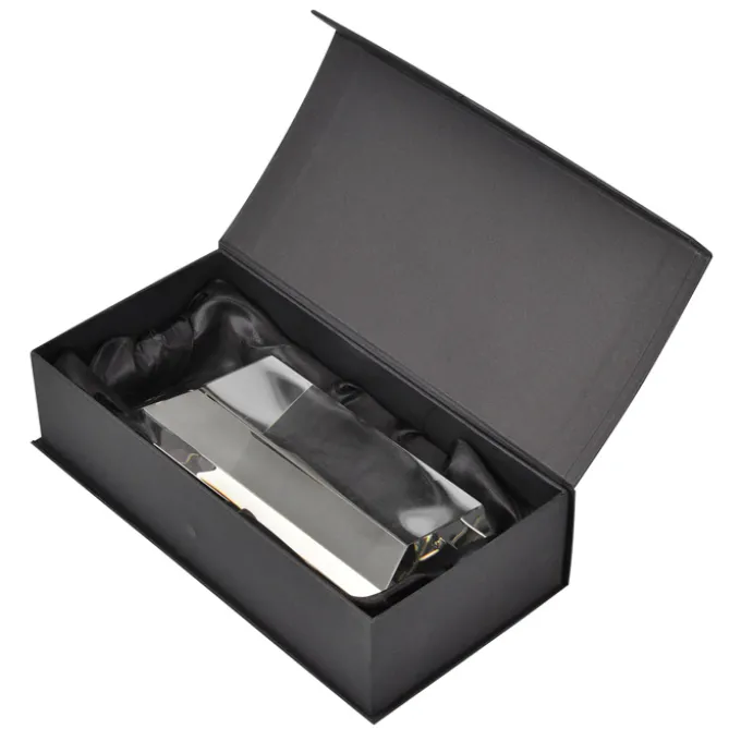 Pentagon Crystal Tower Award - 8 inches
