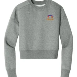 Perfect Blend Cropped Sweatshirt - Ladies' - Embroidered