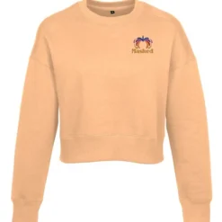Perfect Blend Cropped Sweatshirt - Ladies' - Embroidered