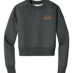 Perfect Blend Cropped Sweatshirt - Ladies' - Embroidered