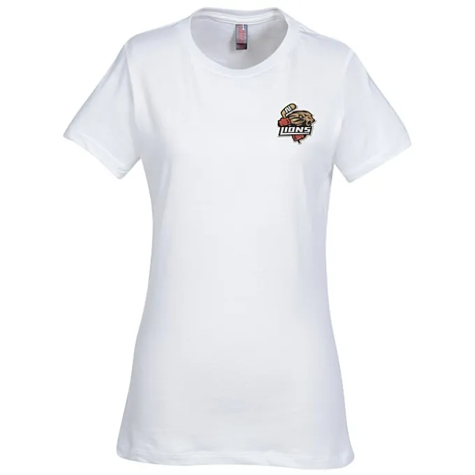 Perfect Weight Crew Tee - Ladies' - Embroidered