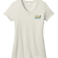 Perfect Weight V-Neck Tee - Ladies' - Embroidered
