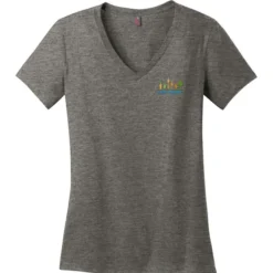 Perfect Weight V-Neck Tee - Ladies' - Embroidered