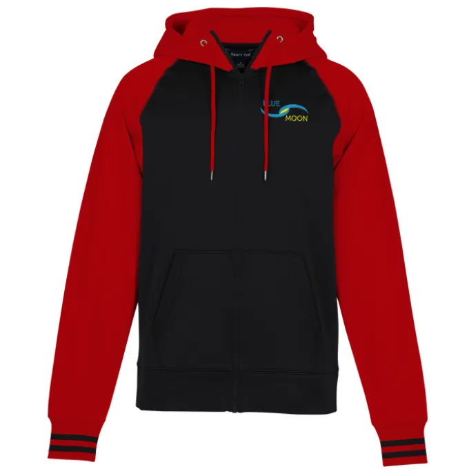 Performance Colorblock Full-Zip Hooded Sweatshirt - Men's - Embroidered
