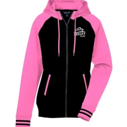 Performance Colorblock Full-Zip Hooded Sweatshirt - Ladies' - Screen