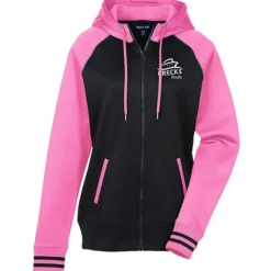 Performance Colorblock Full-Zip Hooded Sweatshirt - Ladies' - Screen