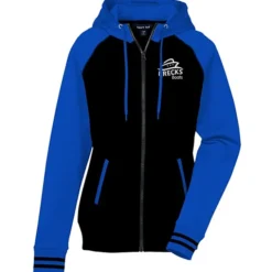 Performance Colorblock Full-Zip Hooded Sweatshirt - Ladies' - Screen