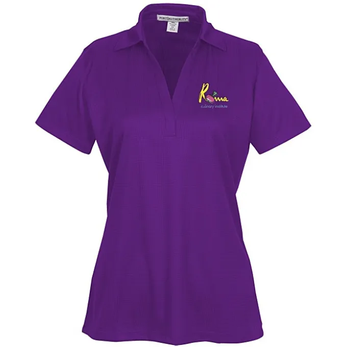 Performance Fine Jacquard Polo - Ladies' - 24 hr