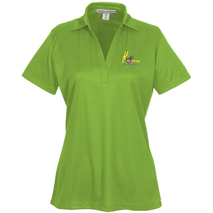 Performance Fine Jacquard Polo - Ladies' - 24 hr