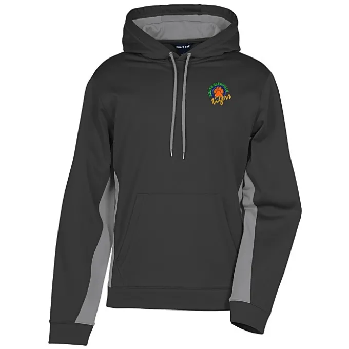 Performance Fleece Colorblock Hoodie - Men's - Embroidered