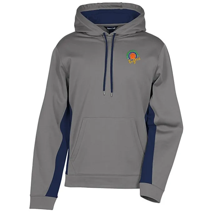 Performance Fleece Colorblock Hoodie - Men's - Embroidered