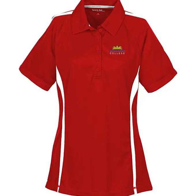 Performance Pique Mesh Colorblock Polo - Ladies'