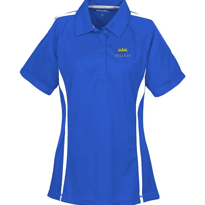 Performance Pique Mesh Colorblock Polo - Ladies'
