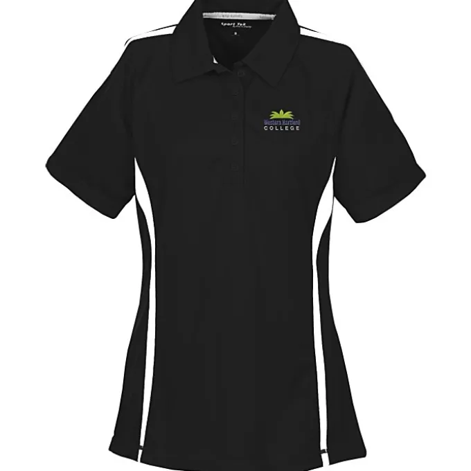 Performance Pique Mesh Colorblock Polo - Ladies'