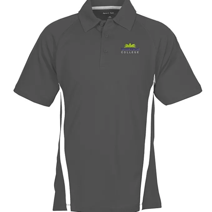 Performance Pique Mesh Colorblock Polo - Men's
