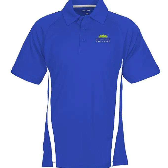 Performance Pique Mesh Colorblock Polo - Men's