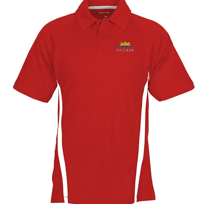 Performance Pique Mesh Colorblock Polo - Men's