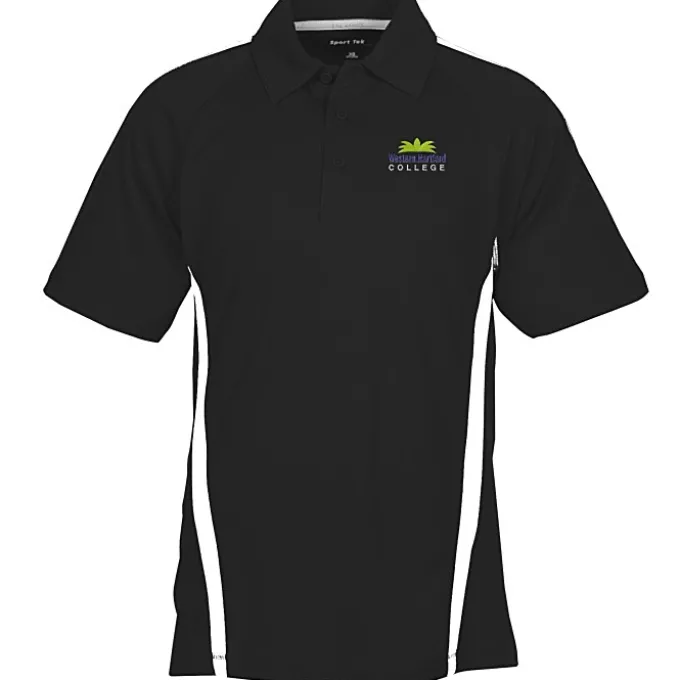 Performance Pique Mesh Colorblock Polo - Men's