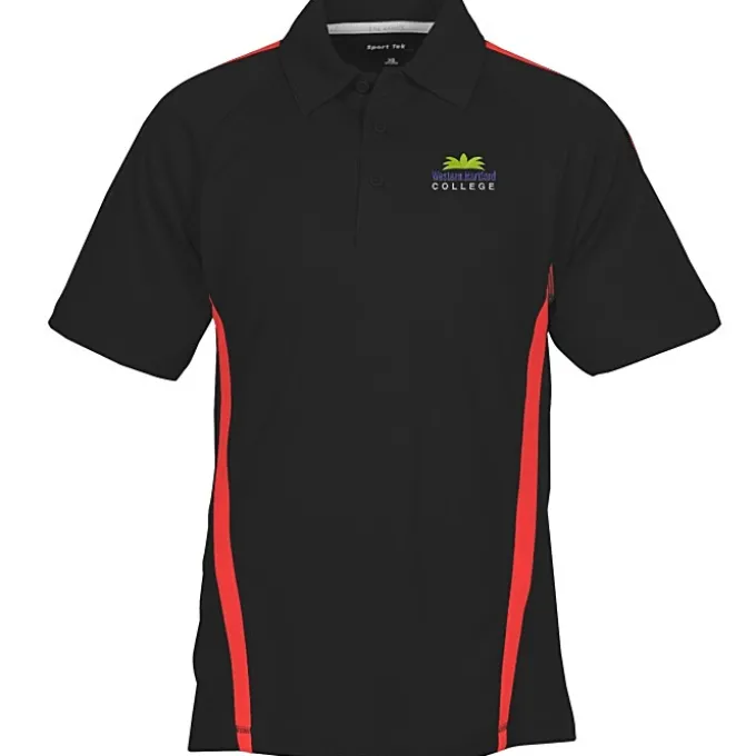 Performance Pique Mesh Colorblock Polo - Men's