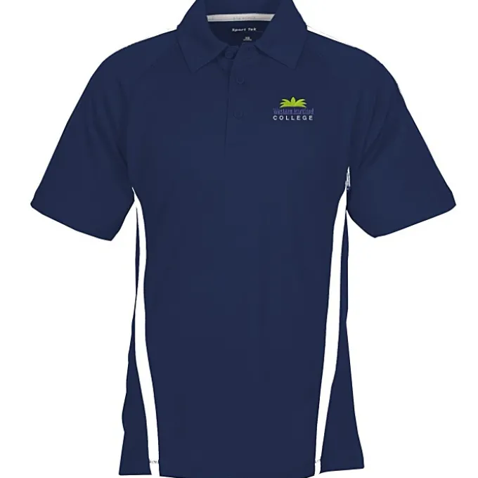 Performance Pique Mesh Colorblock Polo - Men's