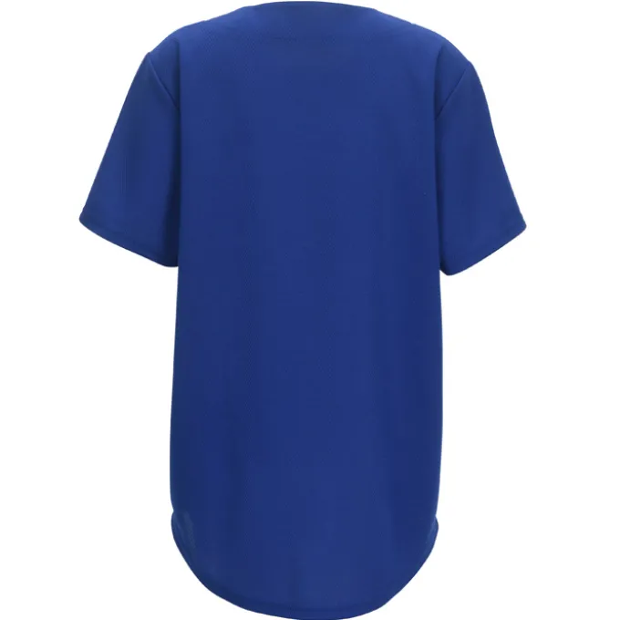 Performance Tough Mesh Full Button Jersey - Youth - Embroidered