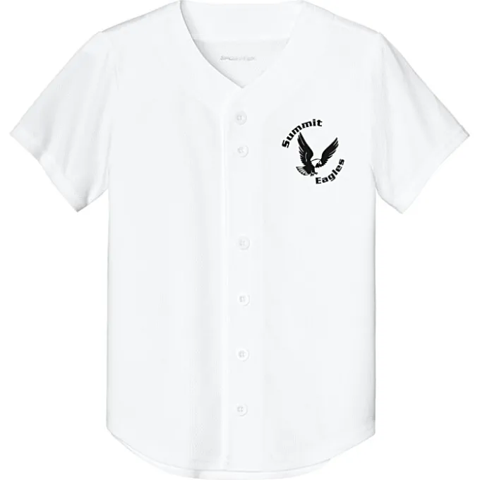Performance Tough Mesh Full Button Jersey - Youth - Screen