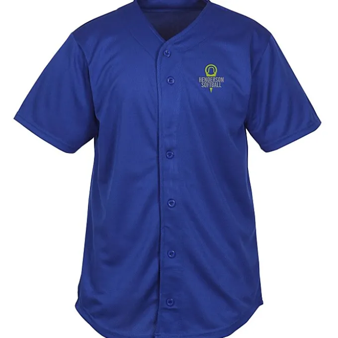 Performance Tough Mesh Full Button Jersey - Screen