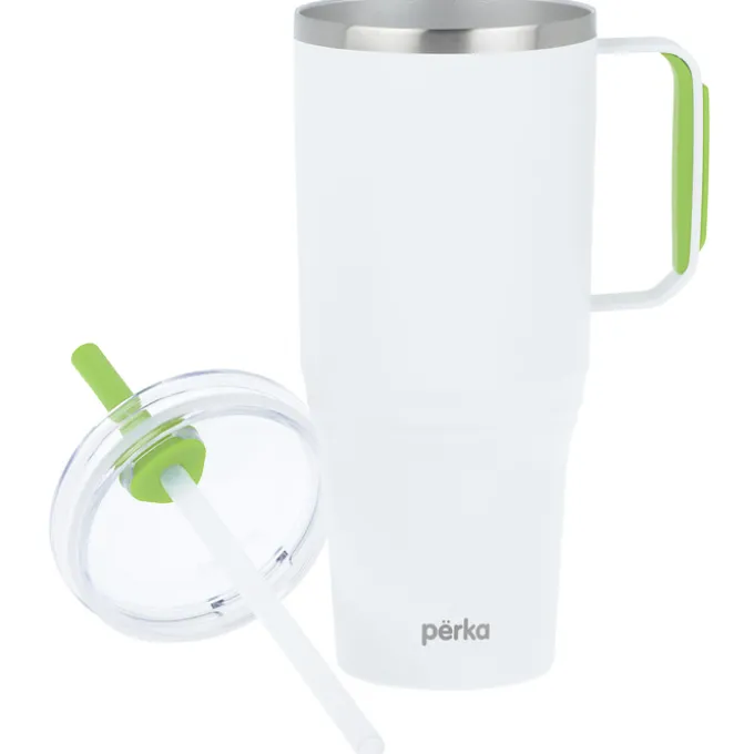 Perka Portofino Vacuum Mug with Straw - 36 oz