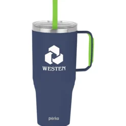 Perka Portofino Vacuum Mug with Straw - 36 oz