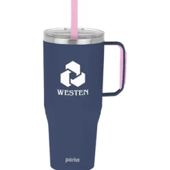 Perka Portofino Vacuum Mug with Straw - 36 oz