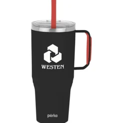 Perka Portofino Vacuum Mug with Straw - 36 oz