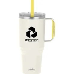 Perka Portofino Vacuum Mug with Straw - 36 oz
