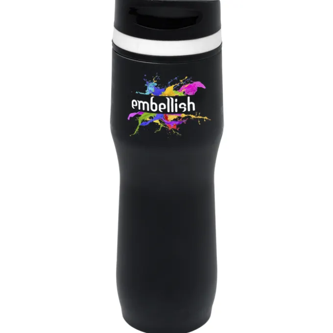 Persona Caturra Vacuum Tumbler - 16 oz - Black - Full Color
