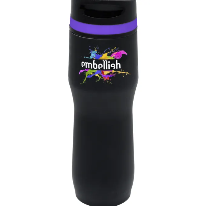 Persona Caturra Vacuum Tumbler - 16 oz - Black - Full Color