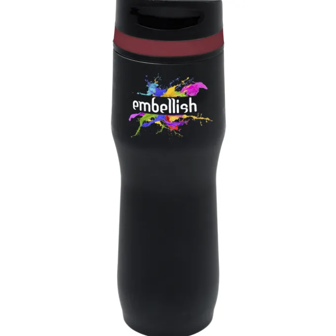Persona Caturra Vacuum Tumbler - 16 oz - Black - Full Color