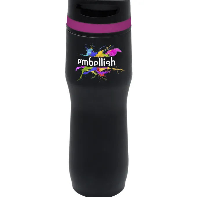 Persona Caturra Vacuum Tumbler - 16 oz - Black - Full Color