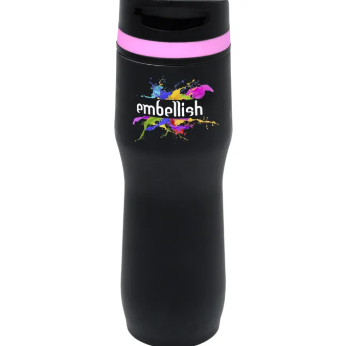 Persona Caturra Vacuum Tumbler - 16 oz - Black - Full Color